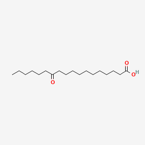 Chemical structure for 12-OXOOCTADECANOIC ACID