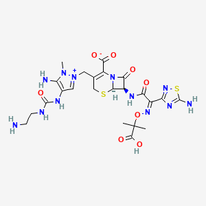 Chemical structure for CEFTOLOZANE