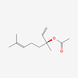 Chemical structure for LINALYL ACETATE, (+)-