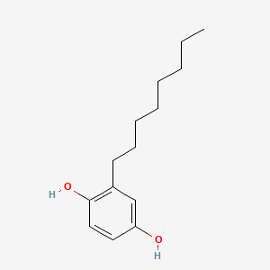 Chemical structure for OCTYLHYDROQUINONE