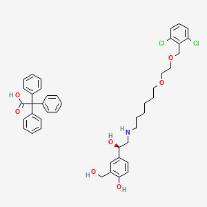 Chemical structure for VILANTEROL TRIFENATATE