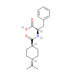 Chemical structure for NATEGLINIDE