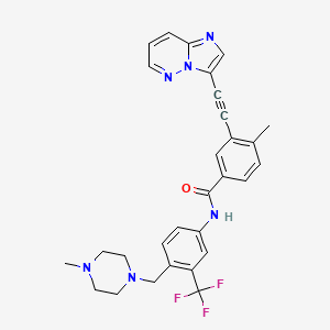 Chemical structure for PONATINIB