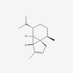 Chemical structure for .ALPHA.-CUBEBENE, (-)-