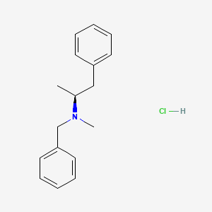 Chemical structure for BENZPHETAMINE HYDROCHLORIDE