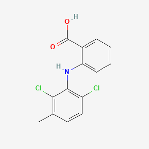 Chemical structure for MECLOFENAMIC ACID