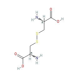 Chemical structure for CYSTINE