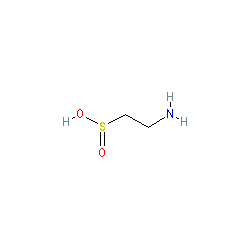 Chemical structure for HYPOTAURINE