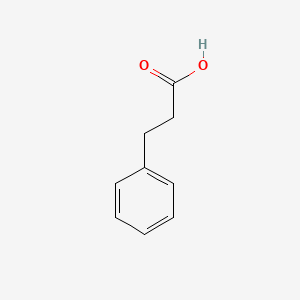 Chemical structure for 3-PHENYL PROPIONIC ACID