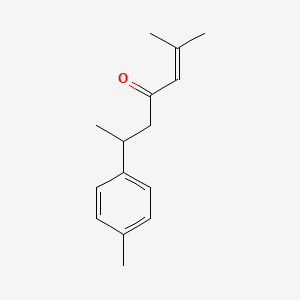 Chemical structure for TURMERONE, AR-(+/-)-