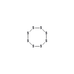 Chemical structure for SULFUR