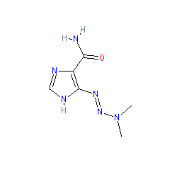 Chemical structure for DACARBAZINE