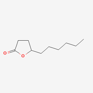 Chemical structure for .GAMMA.-DECALACTONE