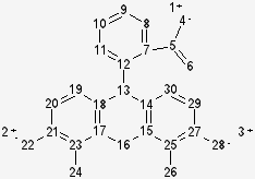 Chemical structure for SOLVENT RED 72