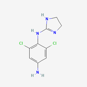 Chemical structure for APRACLONIDINE
