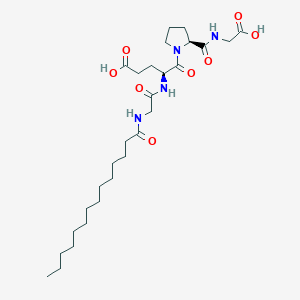 Chemical structure for MYRISTOYL TETRAPEPTIDE-4