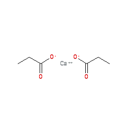Chemical structure for CALCIUM PROPIONATE