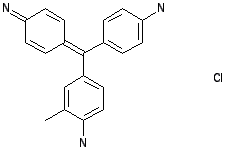 Chemical structure for BASIC VIOLET 14