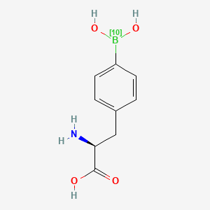 Chemical structure for BORONOPHENYLALANINE B-10