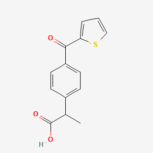 Chemical structure for SUPROFEN