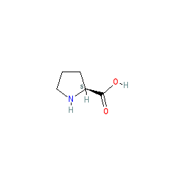 Chemical structure for PROLINE