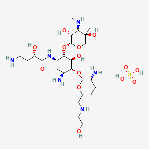 Chemical structure for PLAZOMICIN SULFATE