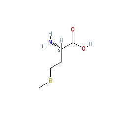 Chemical structure for METHIONINE