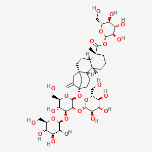 Chemical structure for REBAUDIOSIDE A