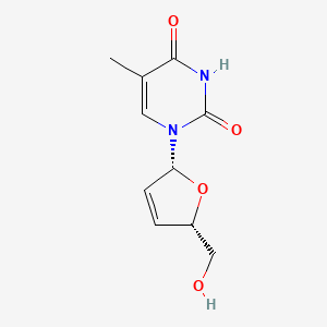 Chemical structure for STAVUDINE
