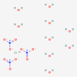 Chemical structure for CHROMIC NITRATE NONAHYDRATE