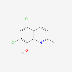 Chemical structure for CHLORQUINALDOL