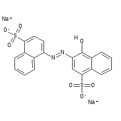 Chemical structure for CARMOISINE