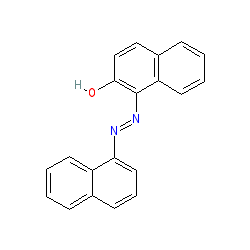 Chemical structure for SOLVENT RED 4