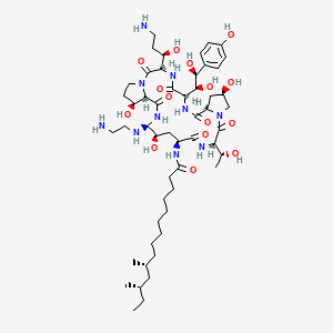 Chemical structure for CASPOFUNGIN