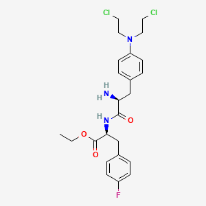 Chemical structure for MELPHALAN FLUFENAMIDE