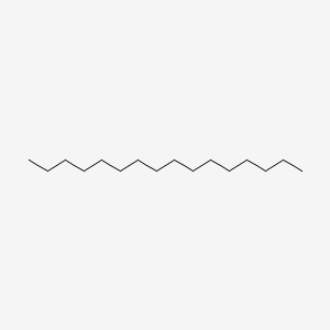 Chemical structure for HEXADECANE