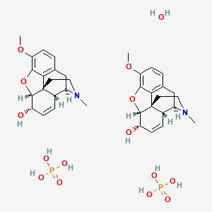 Chemical structure for CODEINE PHOSPHATE