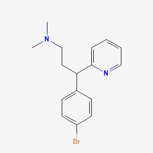 Chemical structure for BROMPHENIRAMINE