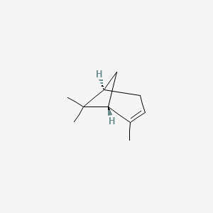Chemical structure for .ALPHA.-PINENE, (+)-