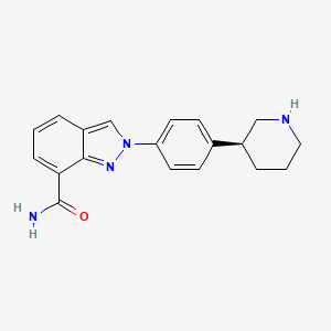 Chemical structure for NIRAPARIB