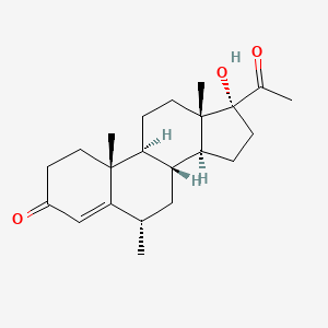 Chemical structure for MEDROXYPROGESTERONE