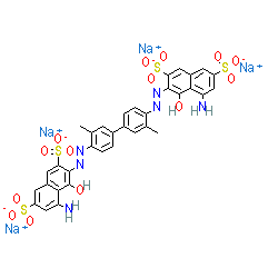Chemical structure for TRYPAN BLUE
