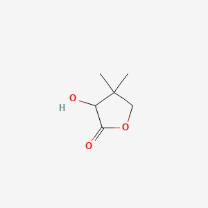 Chemical structure for PANTOLACTONE, (+/-)-
