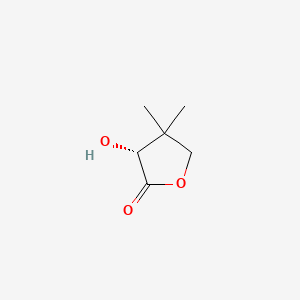 Chemical structure for PANTOLACTONE, (R)-