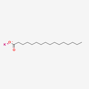 Chemical structure for POTASSIUM PALMITATE