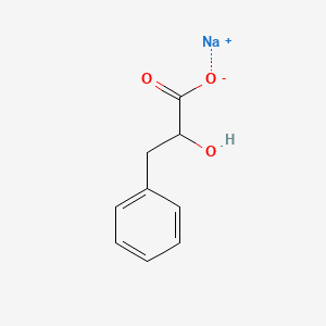 Chemical structure for SODIUM PHENYLLACTATE