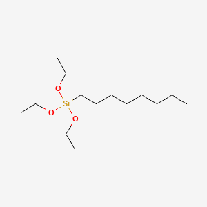 Chemical structure for TRIETHOXYCAPRYLYLSILANE
