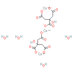 Chemical structure for CALCIUM CITRATE
