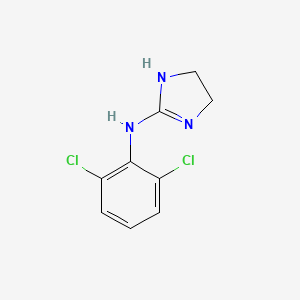 Chemical structure for CLONIDINE