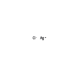 Chemical structure for SILVER CHLORIDE